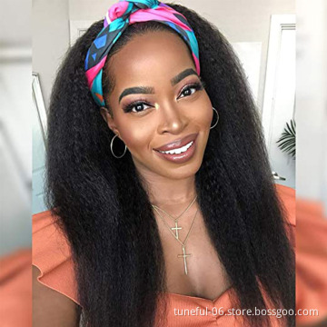 Wholesale Remy Human Hair Headband Wig,Headband Wig Human Hair For Black Women,Curly Headband Human Hair Wig